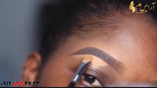 کلیپ آموزش طراحی و آرایش حرفه ای ابرو کم پشت