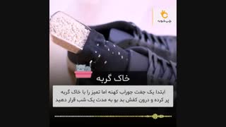 از بین بردن بوی کفش و پا