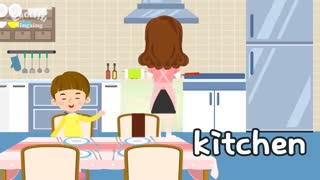 آموزش انگلیسی اجزای خانه برای کودکان