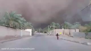 هجوم ریز گردها  به گنبکی ریگان و فرار مردم