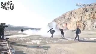 پشت صحنه موزیک ویدیو Not today از بی تی اس