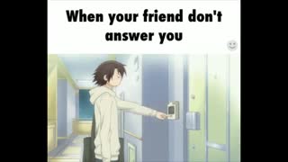 وقتی دوستت جوابتو نمیده XD
