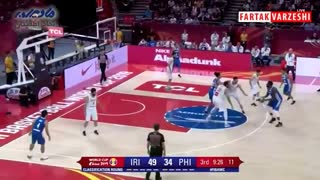 خلاصه‌بازی ایران - فیلیپین (جام‌جهانی بسکتبال)