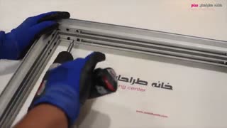 مراحل ساخت لایت باکس پارچه ای در خانه طراحان سام