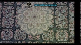 فرش ماشینی 1200 شانه - طر ح خاتون اطلسی