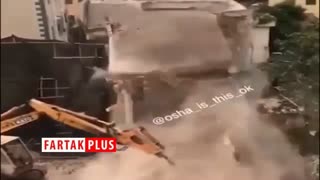 عاقبت تخریب غیر اصولی با بیل مکانیکی