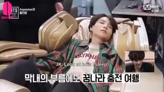 لحظاتی که بی تی اس خوابه...bts
