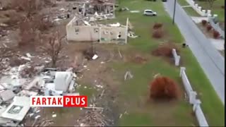 تصاویر هوایی از طوفان دوریان در باهاما