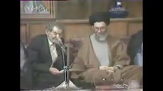 فیلم شعرخوانی_مرحوم استاد شهریار  در محضر مقام معظم رهبری حفظه الله تعالی