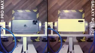 مقایسه آیفون 11 پرو مکس با گلکسی نوت 10 پلاس در تست سقوط از ارتفاع