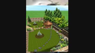 طراحی 3 بعدی فضای سبز قبل از اجرا- نادی گاردن