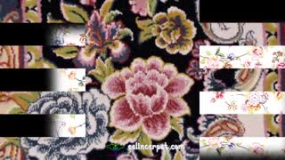 فرش ماشینی 1200 شانه کاشان - طرح بهارا  کد 1222- فرش کالین