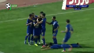 گل سوم استقلال به گل ریحان توسط فرشید اسماعیلی