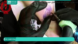 ویدیویی کامل طریقه تاتو زدن روی بدن _ www.118file.com