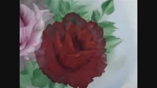 red flower painting