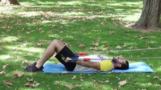 سیکس پک - دو تا تمرین فوق العاده موثر برای عضلات شکم با کش بدنسازی - آب کردن چربی شکم- احمدرضا امامی