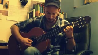 اموزش گیتار هزار توی پن-Pan's labyrinth theme (Guitar fingerstyle)