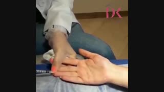 فیلم تزریق بوتاکس به کف دست