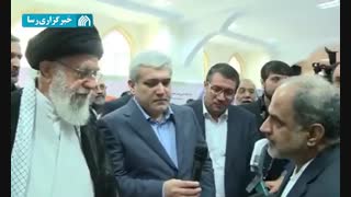 بازدید رهبر انقلاب از نمایشگاه شرکت‌های دانش‌بنیان