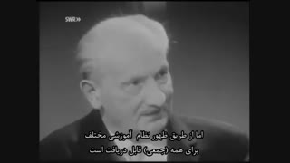 گفتگوی راهب بودایی با مارتین هایدگر[زیرنویس فارسی]-Buddhist Monk interviewing Martin Heidegger(1963)
