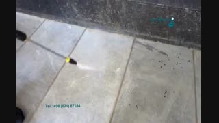 شستشوی سطوح کف با استفاده از واترجت صنعتی