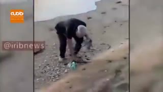 ویدئویی از نخست وزیر هند در حال جمع آوری زباله از ساحل