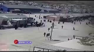 فرار زندانیان داعش پس از تخریب دیوارهای محل نگهداریشان توسط ترکیه