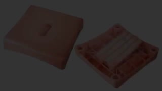 چهارپایه پلاستیکی مربع 20 سانتی متر روبیک پلاستیک