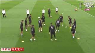 تمرین امروز رئال مادرید تحت هدایت زیدان