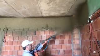 شات کریت . دیوارهای ساختمان