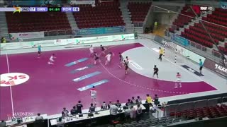 دیدار تیم های ملی هندبال کره و بحرین در انتخابی المپیک 2020