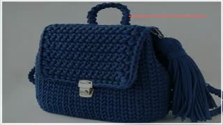 مکرومه بافی بند کیف زیبای اکرلیک بانوان