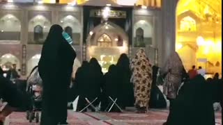 چند دقیقه با خانواده ۳ نفری در حرم رضوی
