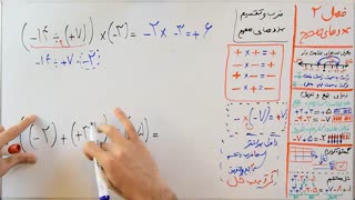 ریاضی 7 - فصل 2 - بخش 5 : نحوه حل سوالات ترکیبی و پرانتز دار
