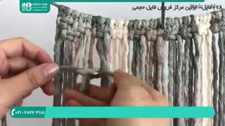 مکرومه بافی کیف بیرونی بانوان
