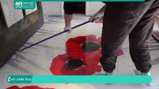 کفپوش  و دیوارپوش رومانتیک زیبای گل های دماوند