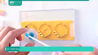 ساخت گوشواره رزینی و فلزی بسیار زیبا دوستی