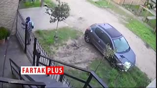 حادثه وحشتناک برای مهمانان هنگام ورود به خانه!