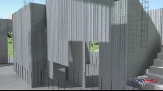 TECNOPANEL_Sistem   تری دی پنل - از فنداسیون تا سقف در دو طبقه - اجرای کامل_Constructivo_HD.135