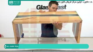 ساخت میز با چوب و رزین مدل رودخانه ای