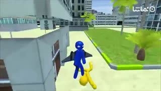 Flying Hero Stickman Criminal City