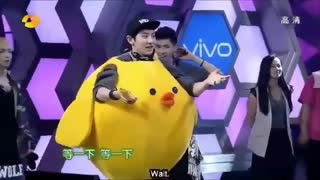 مسابقه باحال وخنده دار گروه اکسو با لباس های (angry Bird)+زیرنویس انگلیسی