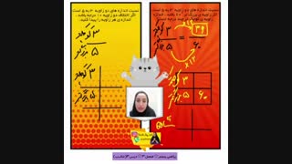 آموزش حل مسئله با جدول تناسب فصل3 ریاضی پنجم
