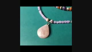 خرید گردنبند سنگ رز کوارتز