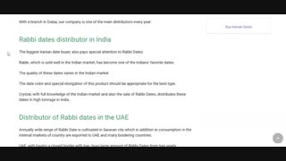 Rabbi Dates Distributor Crystal Dates