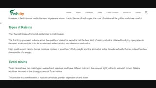 Iranian Raisin Season Fresh City