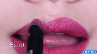 نحوه استفاده و تست انواع رنگ های رژ لب مدادی