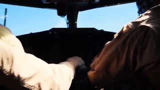 C2A Greyhound cockpit landing